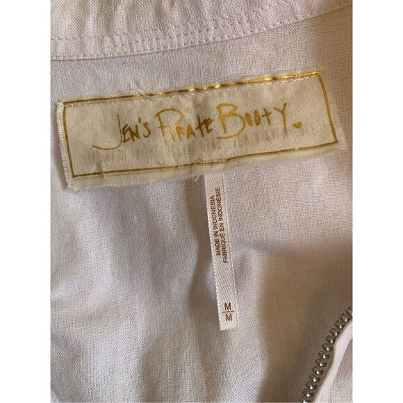 Jen’s Pirate Booty Amazon Palmetto Romper in Coconut Linen Size M - Picture 10 of 12